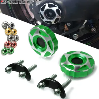 

screws slider For Kawasaki Z1000 Z1000SX ninja 1000 CNC Motorcycle Hole Cover Rear wheel fork decoration cover bracket Protector