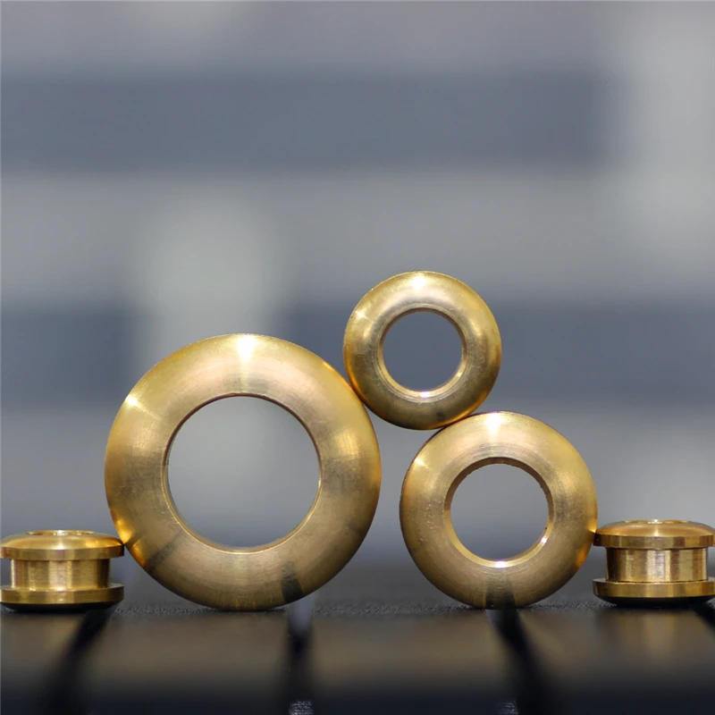 One Pcs 28*15mm Brass Gas Hole Screw Grommets Connection Eyelet DIY Bag