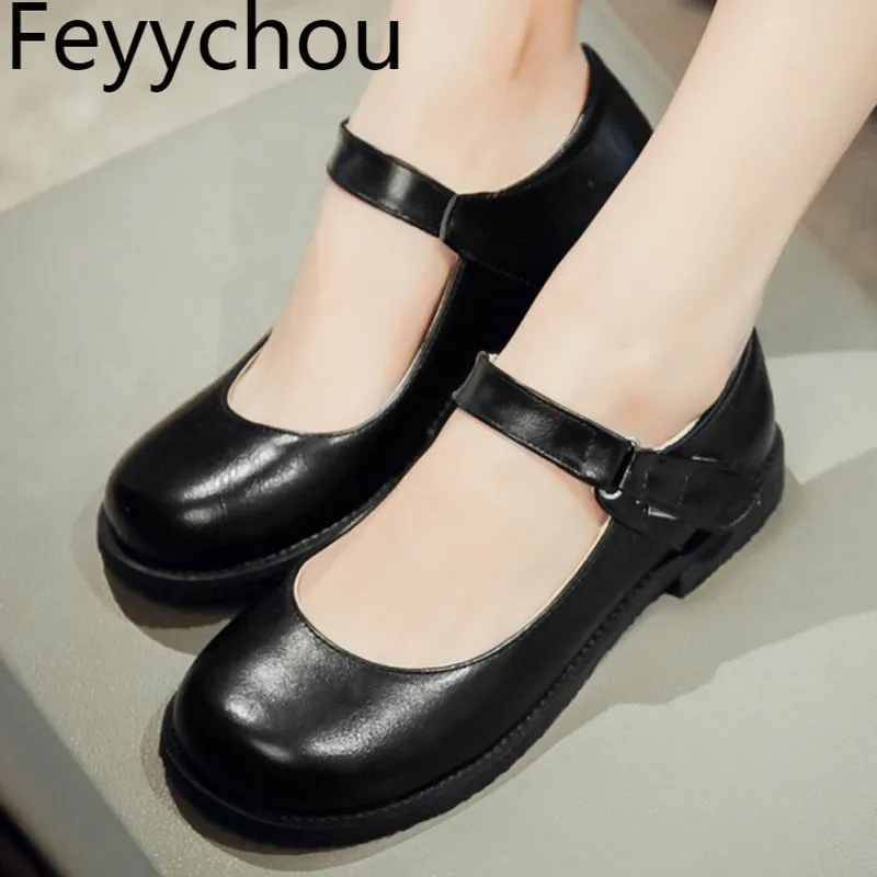 

Women Pumps Low Heels Shoes Spring Autumn Pu Round Toe Baby Shoes 2019 Sexy New Fashion Sewing Casual Wine Red Beige Size 34-43