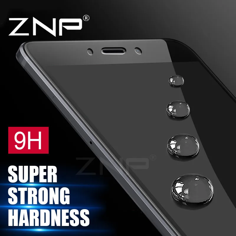

ZNP Tempered Glass For Xiaomi Redmi 4 4 Pro 4X 4 Prime Redmi Note 4 Pro Note 4X Screen Protector Toughened Full Cover Film