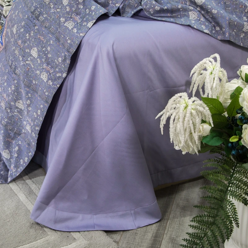 Waliicorners 60S Egyptian Cotton Royal Luxury Bedding set King Queen Size boho Bed set Duvet Cover Bedsheet set parrure de lit 53 9