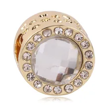 Ranqin 1 шт. модный подарок Fit Pandora Шарм браслет оригинальная подвеска для девочки бусина Европейское ожерелье розовое золото, розовый серебряный