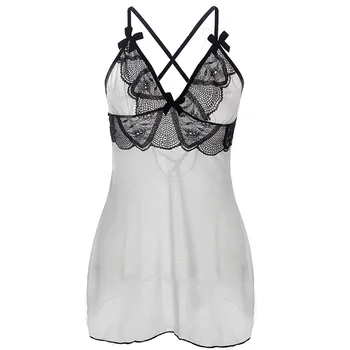 

New Style Women Lingerie Plus Size M L XL XXL 3XL 4XL 5XL 6XL Deep V Sexy Underwear Female Night Dress Costumes