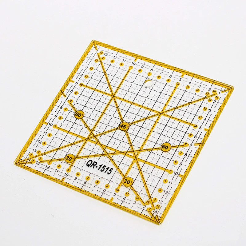15*15cm Acrylic Quilting Patchwork Ruler Premium Quality Square Sewing Tools DIY 15*15cm Acrylic Quilting Patchwork Ruler Premium Quality Square Sewing Tools DIY