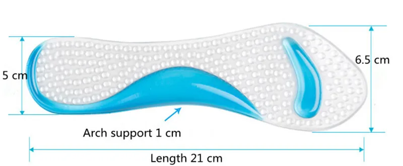 Гелевые массажные поддерживающие стельки 3/4 Стельки ортопедические плоскостопие предотвращают ножной кокон болезненные женские туфли на высоком каблуке с силиконовыми вставками