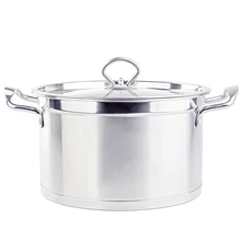 Диаметр 18-26 см Пищевая нержавеющая сталь кастрюля кухонная посуда бытовая кастрюля для консервирования духовки стоковый горшок общая антипригарная