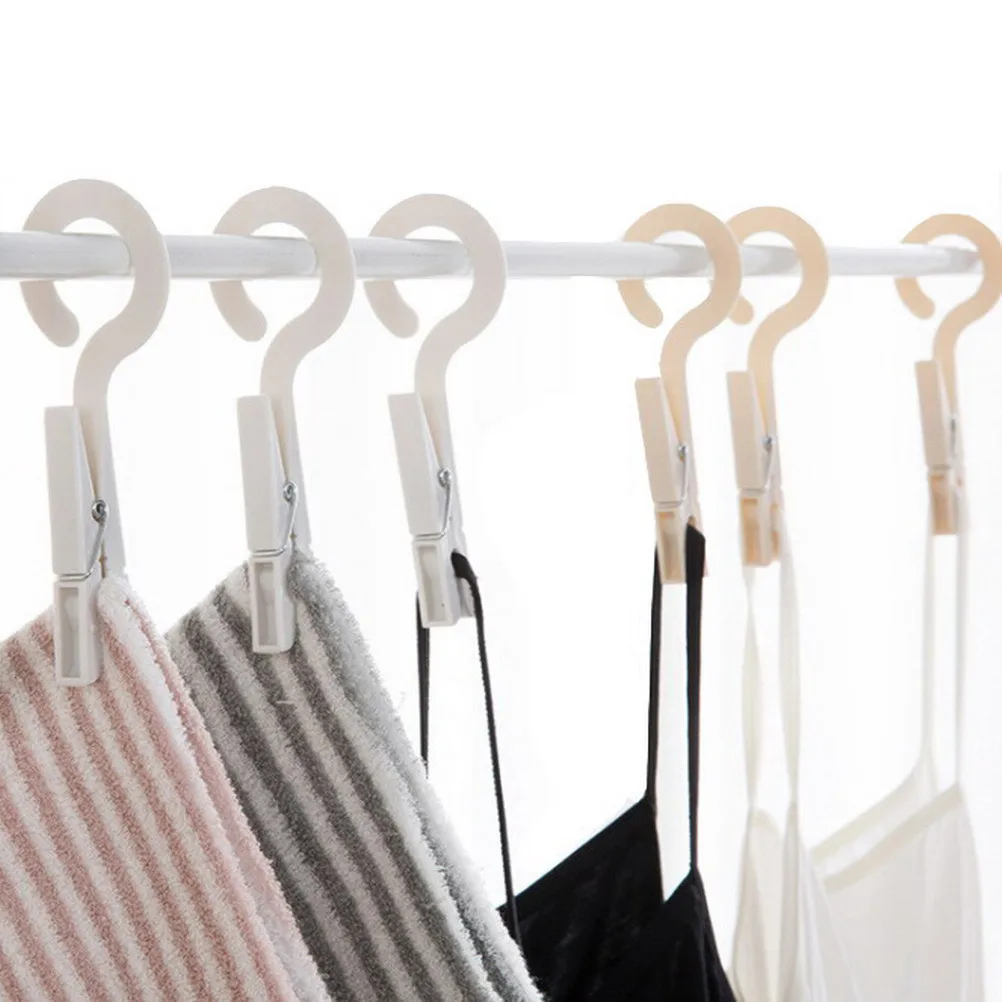 4pcs/set Clothes Pegs Laundry Drying Hanger Storage Rack Washing Towel