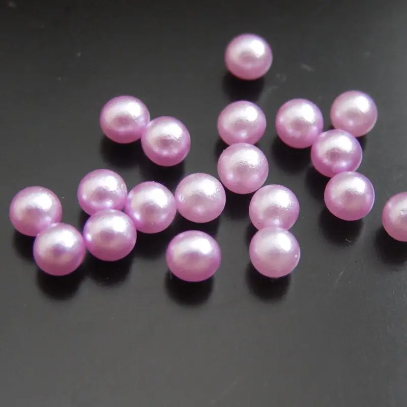 Wholesale 2000PCS 3mm Light Purple Round Plastic Small Beads Without