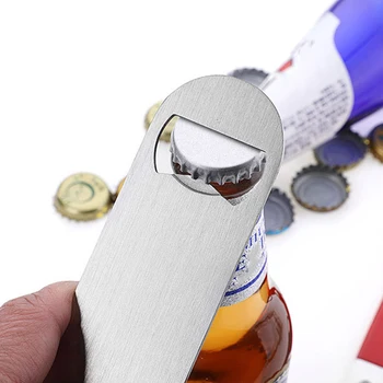 

Stainless Steel Beer Bottle Opener Blade Remover Speed Durable Flat Beer Can Opener Remover Bar Blade Kitchen Tool