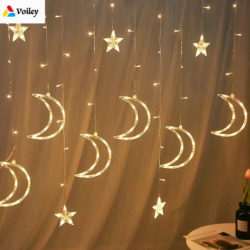 

Wedding Decoration Curtain Lights 2.5M 138LED Christmas Garlands LED String Christmas Net Lights Fairy Xmas Party Garden Decor,L