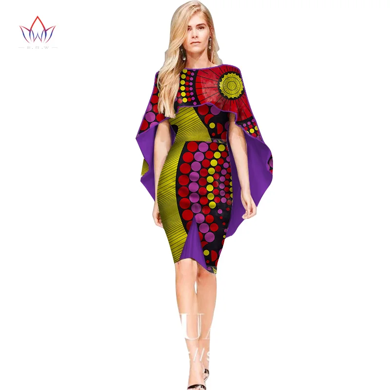 14 Платье Dashiki Дашики лето vestidos принт с круглым вырезом платье африканская мода Африка хлопок платье для женщин одежда 6xl WY2450 - Цвет: 14