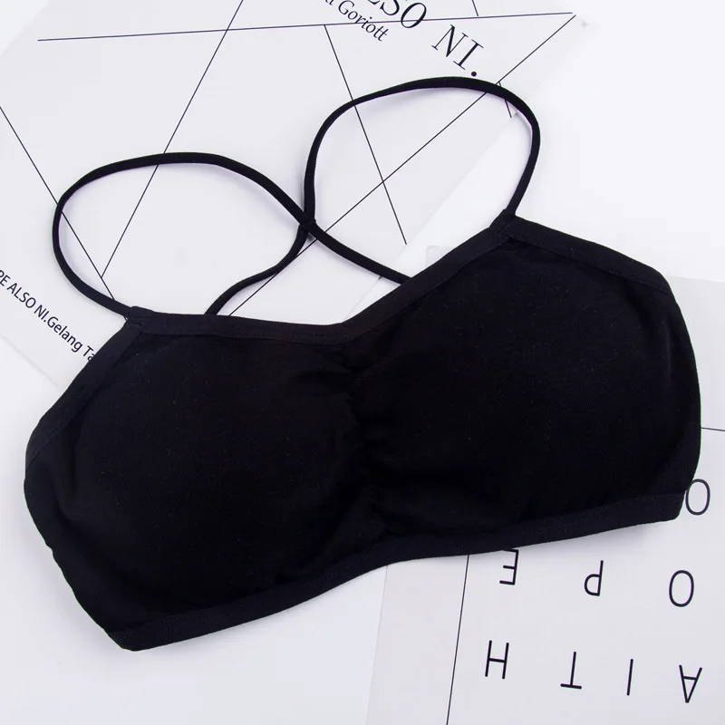 

Summer Girls Sexy Fashion Cute Bras Without Rims Strapless Beauty Underwear Bra With Padded Female Students Casual Daily Bras
