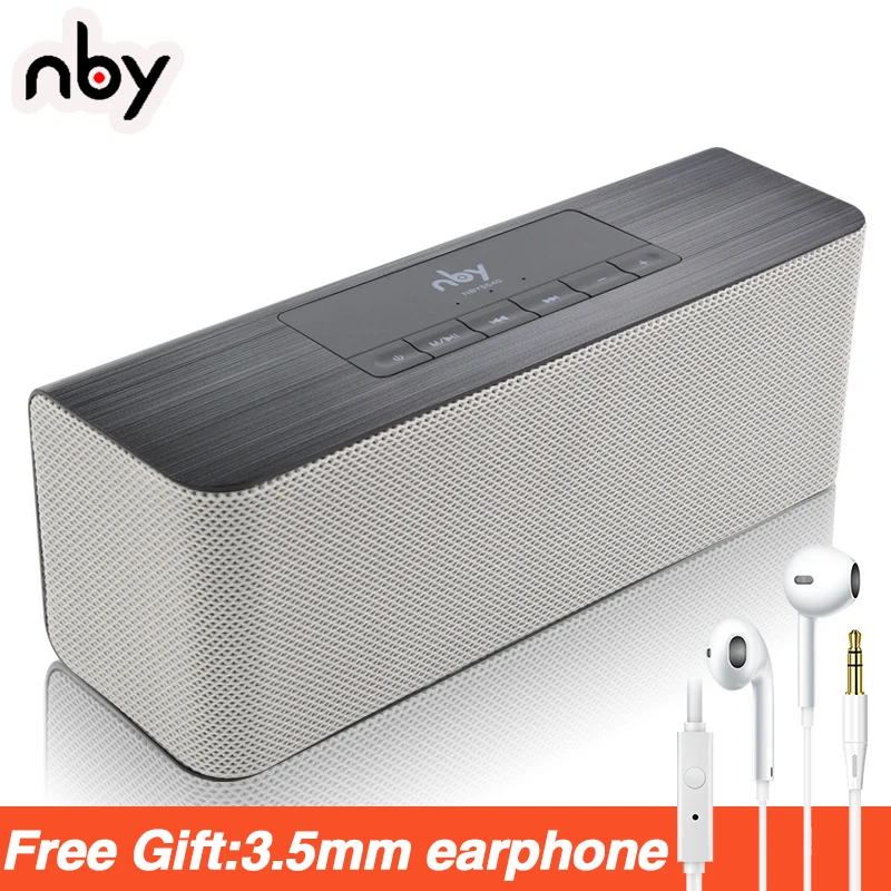 nby 5540 Portable Bluetooth Speaker FM Radio Wireless Sub woofer Loudspeaker 3D Stereo Boombox Dual Speakers Computer Bass TWS