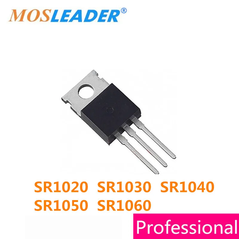 

Mosleader 50 шт. TO220 SR1020 SR1030 SR1040 SR1050 SR1060 высокое качество
