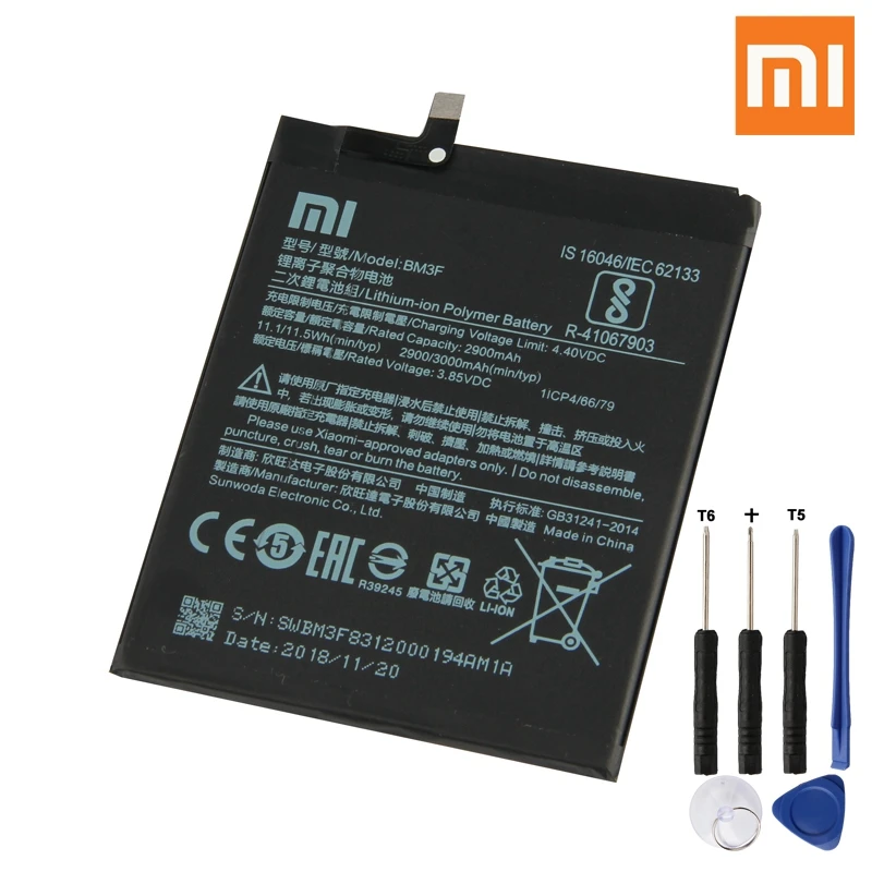 Xiao mi Оригинальная батарея BM3F для Xiao mi 8 mi 8 M8 прозрачная Разведочная версия BM3F настоящая сменная батарея телефона 3000 мАч