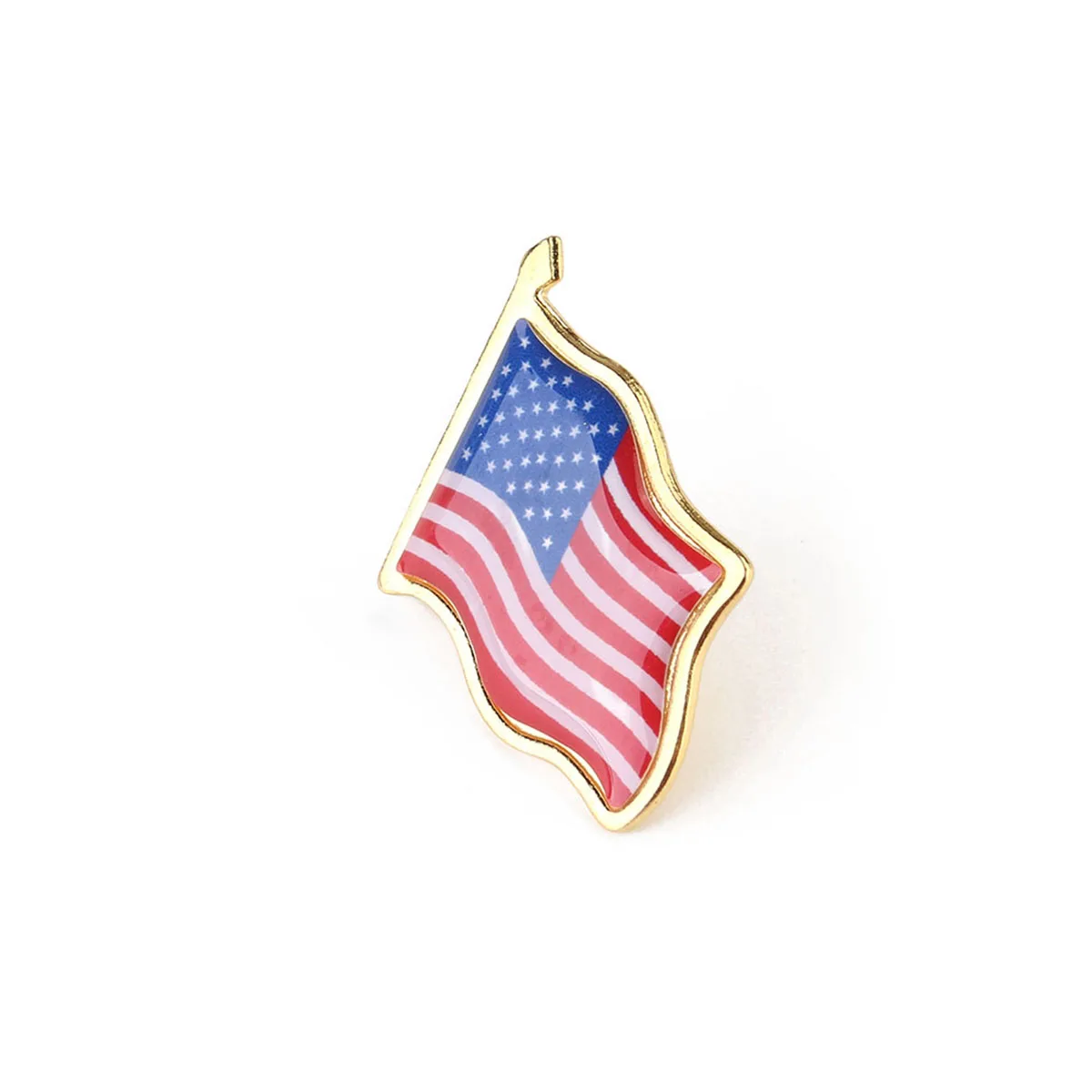 10PCS American Flag Lapel Pin United States USA Hat Tie Tack Badge Pin NEW 