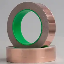Медная фольга клейкая лента, Антистатическая, металлическая проводящая лента, водонепроницаемая, радиационная, ширина 5 см материал для ремонта металла