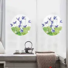Пользовательский размер язык мечты цветок матовое окно стеклянная пленка наклейка затемнение ванная комната офис кухня ванная комната китайские наклейки