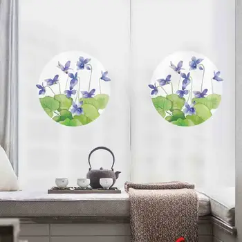 

Custom size dream language flower frosted window glass film sticker blackout bathroom office kitchen bathroom Chinese stickers
