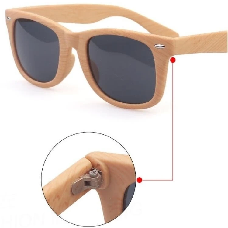 Imitation Wooden Sunglasses for Men and Women Eyewear- Assorted Colors (5)