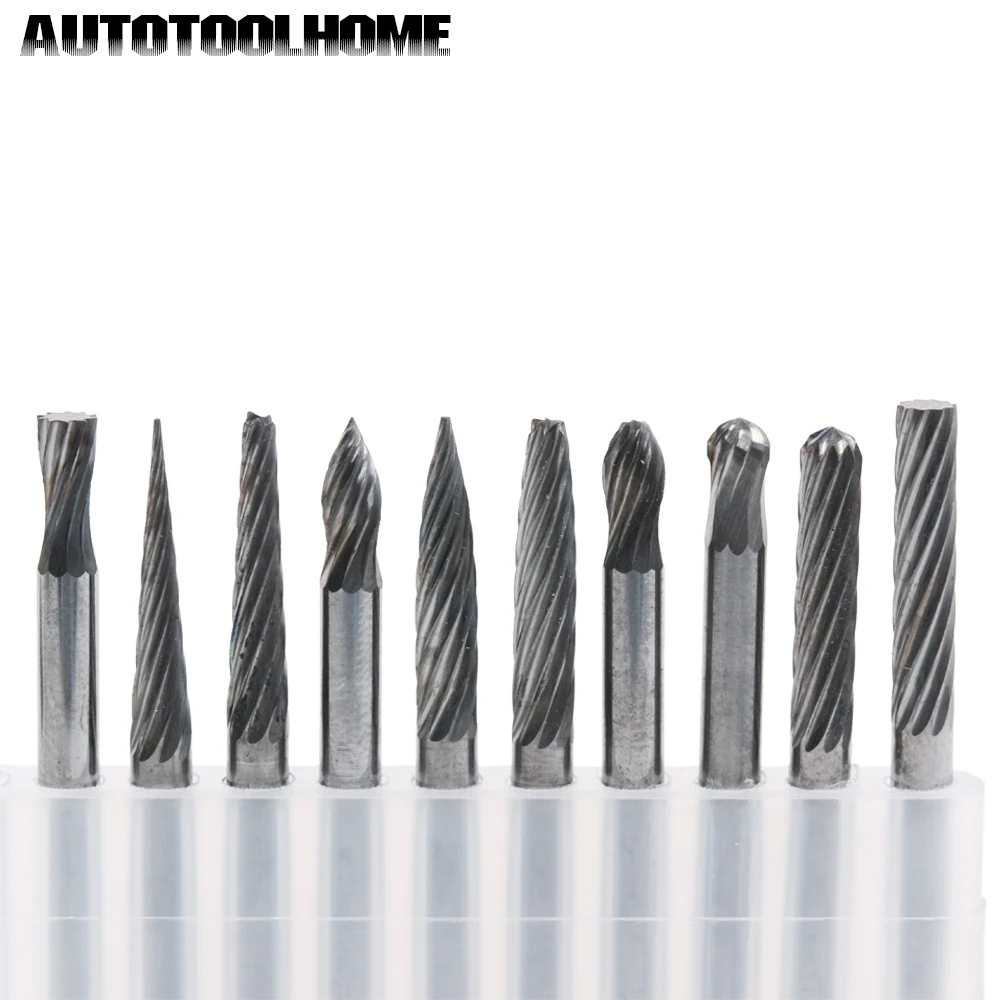 die grinder burrs for metal grinding tools 1//8” 20-pc CARBIDE BURR BIT SET