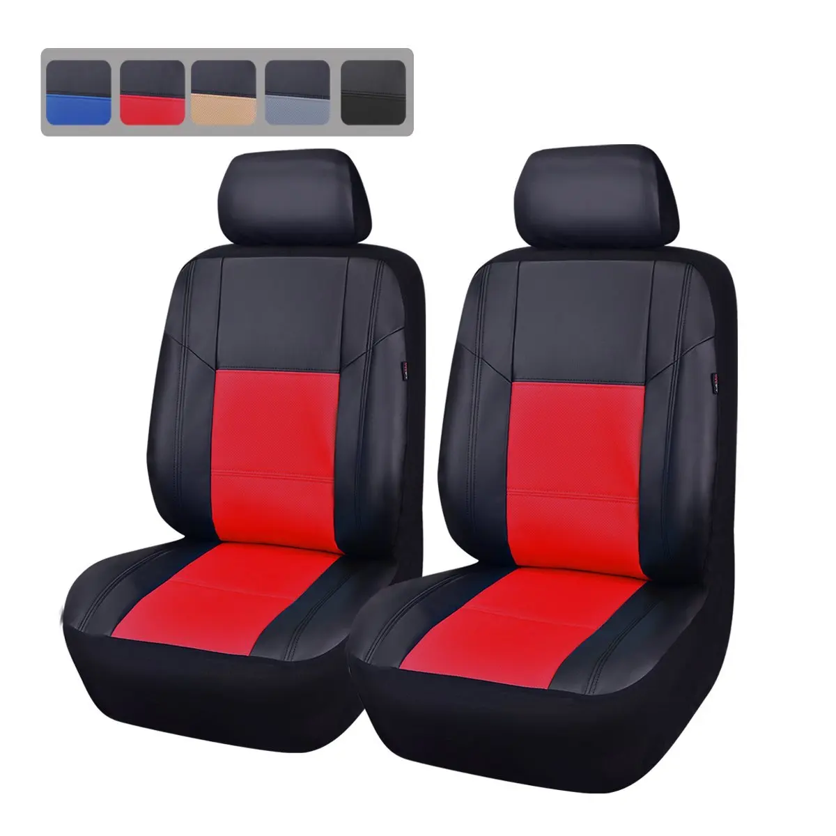 Skyline Sport Black with Blue Red Beige Gray Black PU Leather Car Seat