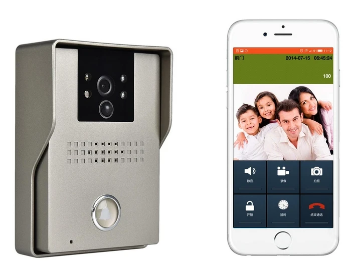

Mobile Cell phone app control Remote monitoring video door phone IP doorbell keypad WiFi door bell Video Intercom