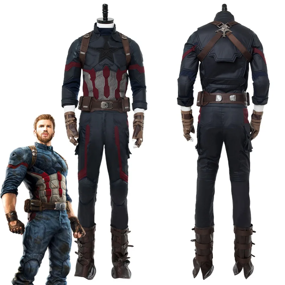 3333Avengers Infinity War Captain America  Cosplay Costume Steven Rogers Outfit New Version Avengers Cosplay Superhero Steven Rogers Cosplay Costume (15)