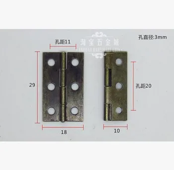 

50PCS/LOT High Quality Antique Brass Jewelry Box Hinge 29*18*0.5