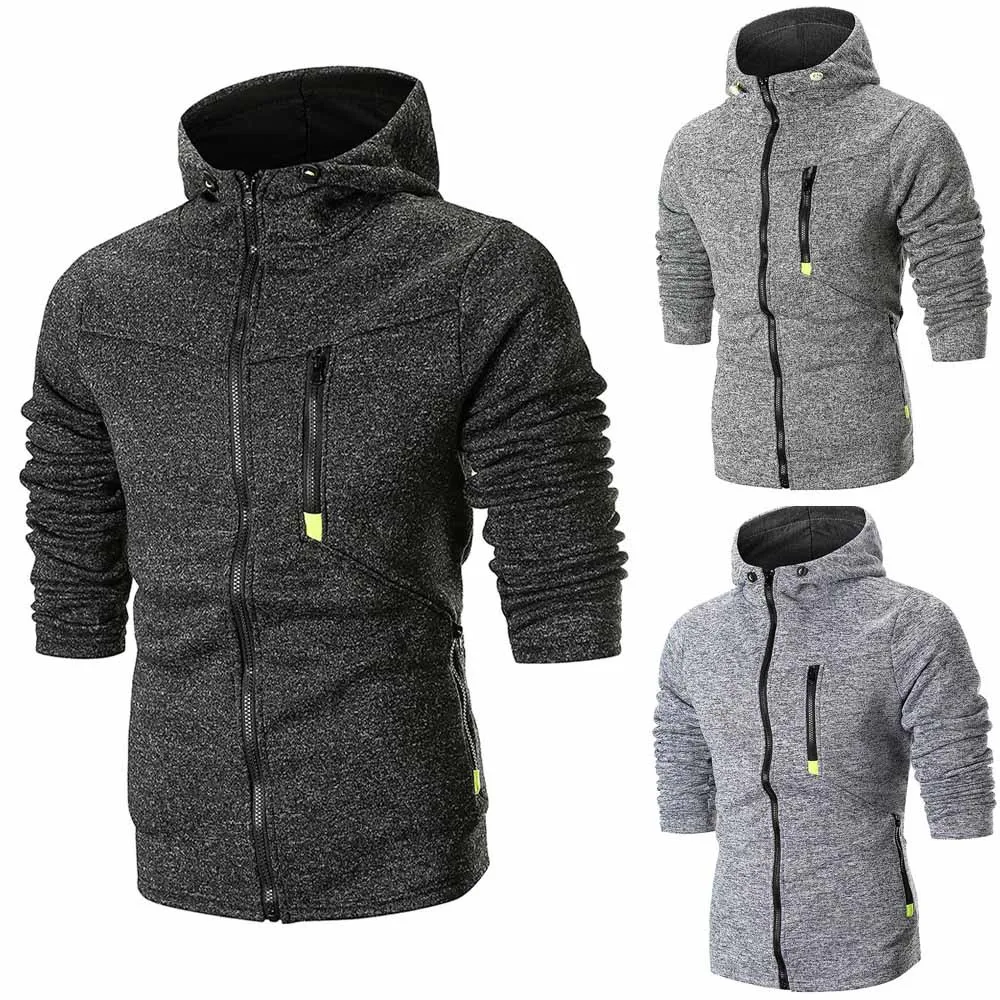 

Men's Spring Autumn Long Sleeve Cotton Solid Hoodie Hooded Sweatshirt Top Tee Outwear O-Neck Blouse Drop Shipping