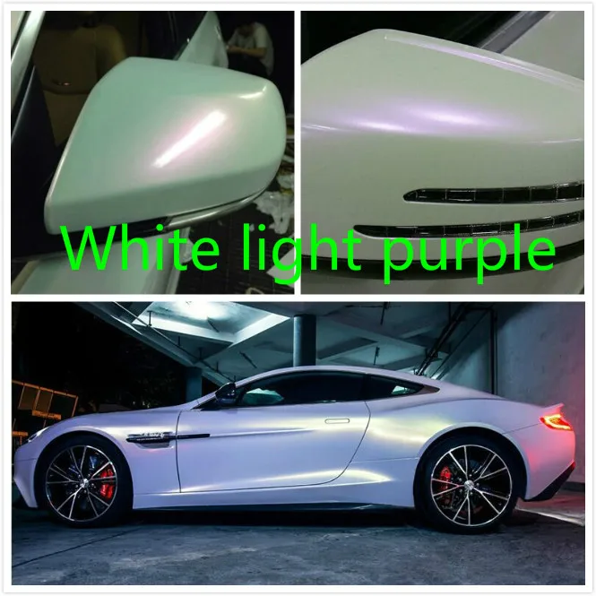 50 Cm 152 Cm Mobil Film Mobil Film Perubahan Warna Putih Mutiara Ungu Pearlescentbright Putih Mobil Vinyl Wrap Dengan Air Gelembung Gratis Film Vinyl Wrap Car Filmfilm Car Aliexpress