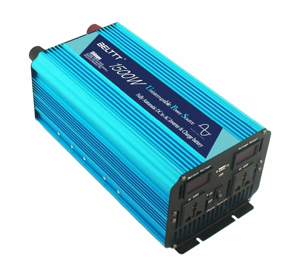 

ups inverter continous power 1500W DC24V to AC220V 50HZ ture Sine Wave Inverter With Battery Charger UPS Function