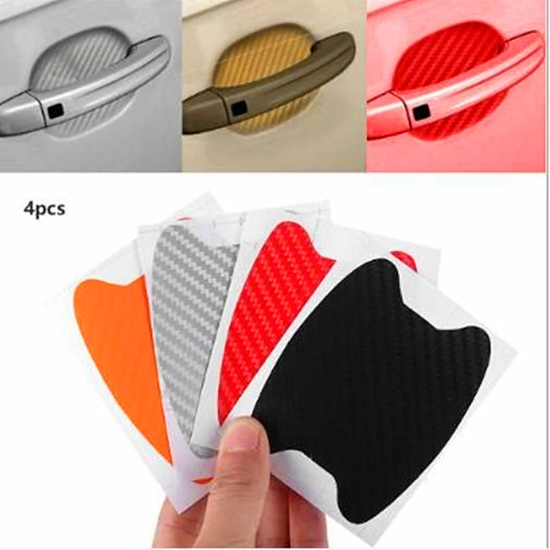 

4Pcs/Set Car Door Sticker Scratches Resistant Cover Body Decoration Auto Handle Protection Film Exterior Accessories Car-styling