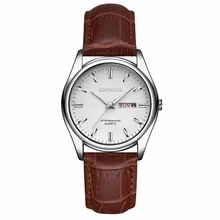 Топ люксовый бренд для мужчин и женщин часы Дата часы кожа кварцевые часы мужские часы наручные часы Relogio Masculino