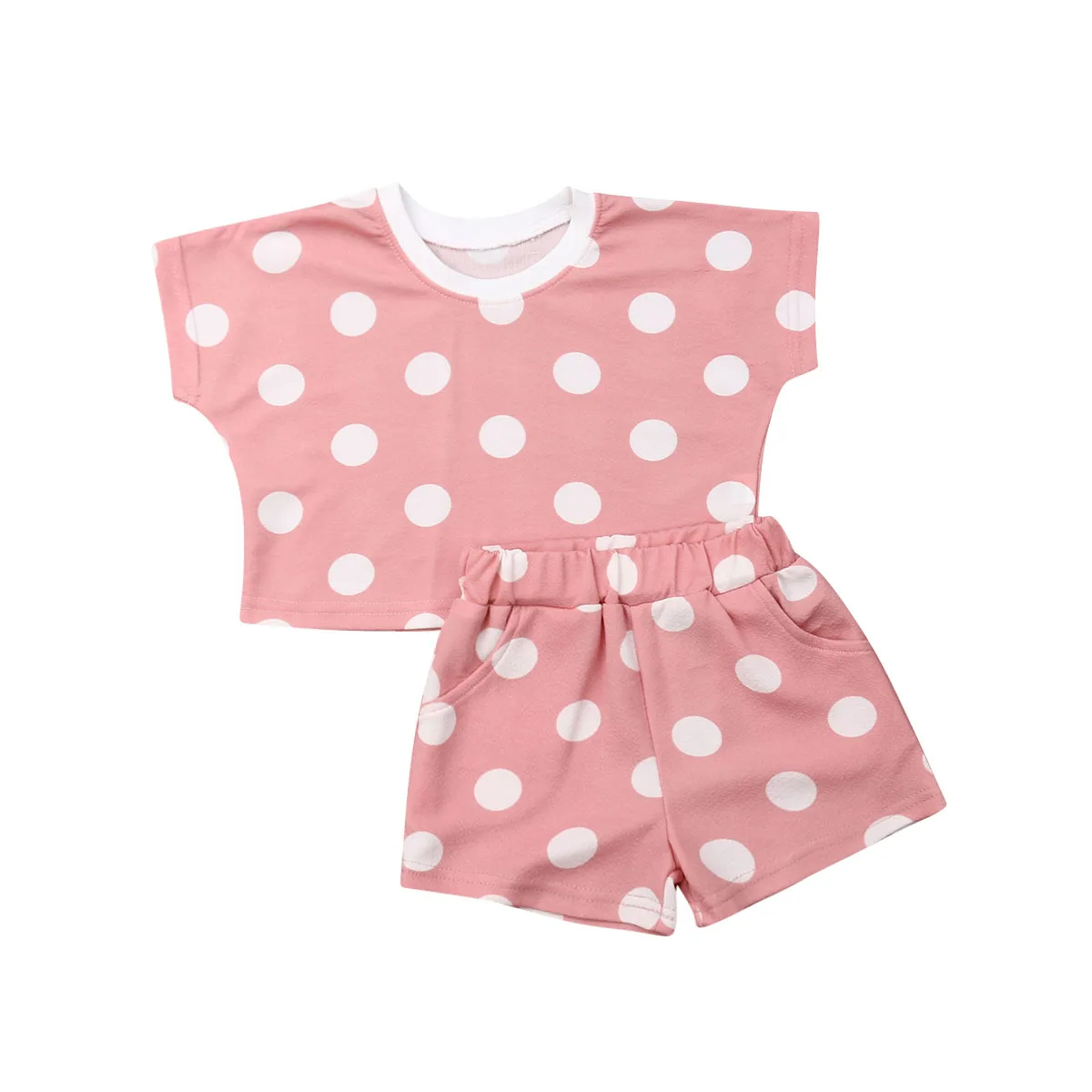 

Pudcoco 2019 Summer 2Pcs Kids Girl Short Sleeve Tops Blouse T-shirt + Shorts Children Casual Outfits Set