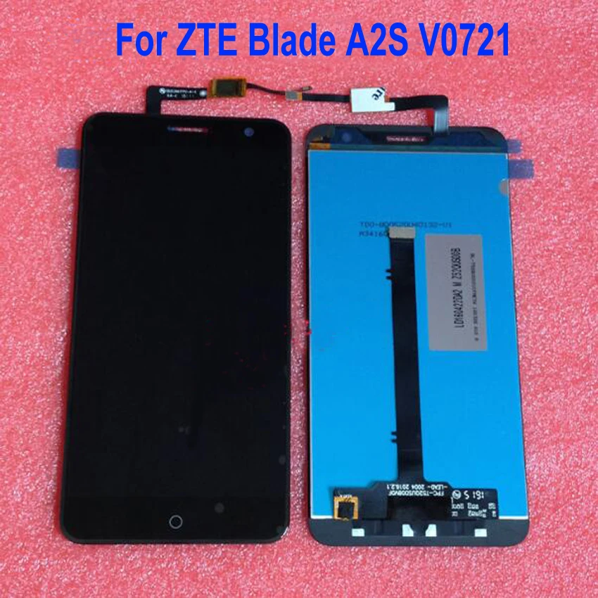 

100% Tested Working Sensor LCD Display Touch Screen Digitizer Assembly For ZTE Blade A2S V0721 5.2" Mobile Replacement