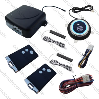 

Universal PKE Car Alarm System Remote Engine Start Cut Off Push Start Car Passive Keyless Entry With Car Wash Mode & Mute Mode