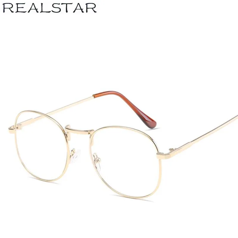 REALSTAR 2018 ретро металлические круглые оправы для очков женские очки близорукости