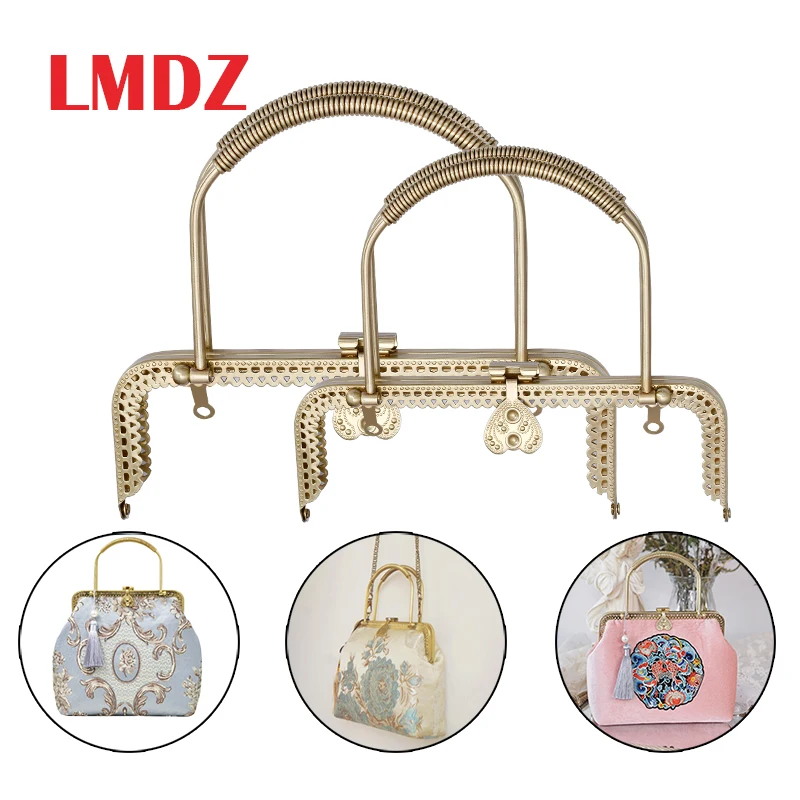 LMDZ металлическая оправа для кошельков 1 шт. 20 5/18 см сумка девушек Золотая застежка