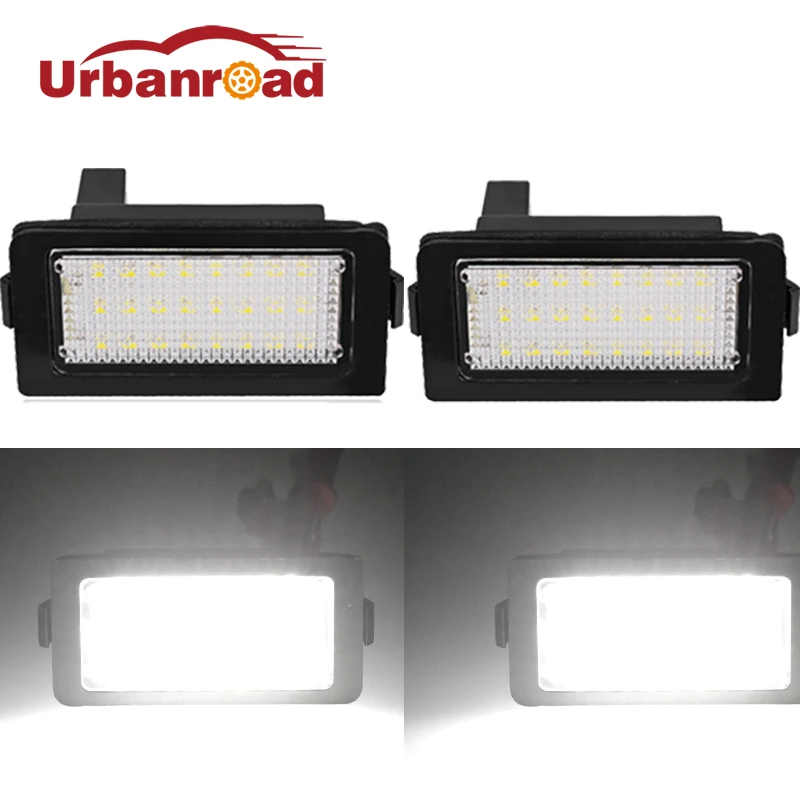 Urbanroad 2pcs 12v 6000k Car Led Number Licence Plate Light For BMW E38