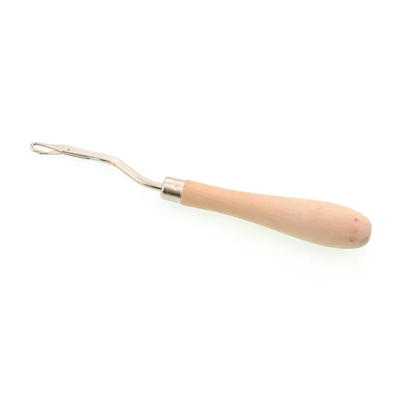 1PCs Wood Handle Crochet Hooks Weave Needles For Needlework DIY Craft Knitting Carpet Repair Sewing Tool | Дом и сад