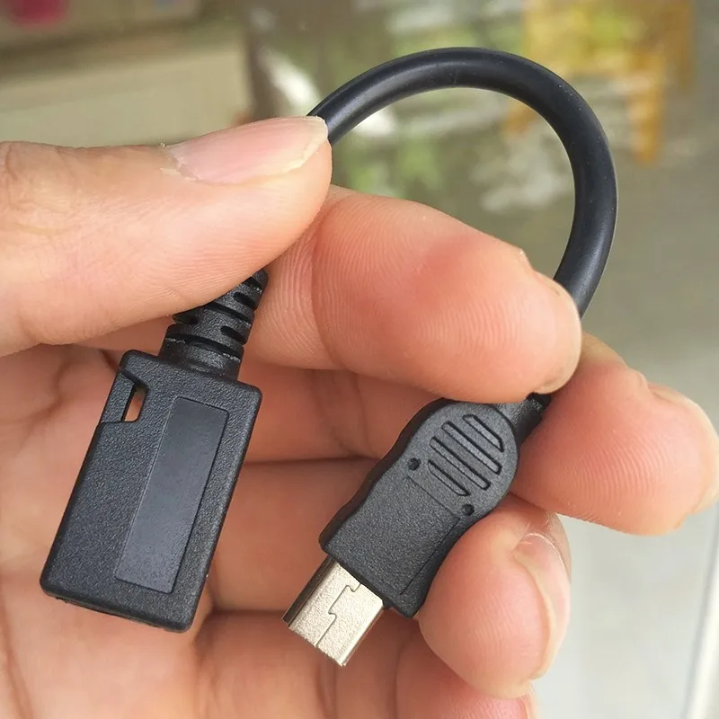 Мини-usb папа к микро-usb 5PIN женский кабель для передачи данных и зарядки