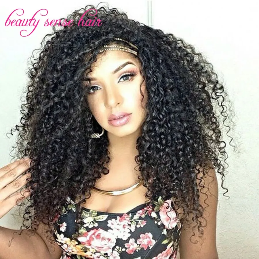 

Glueless Lace Front human hair wigs 180 density real virgin hair Malaysian Curly Full Lace wigs for black women Top Grade