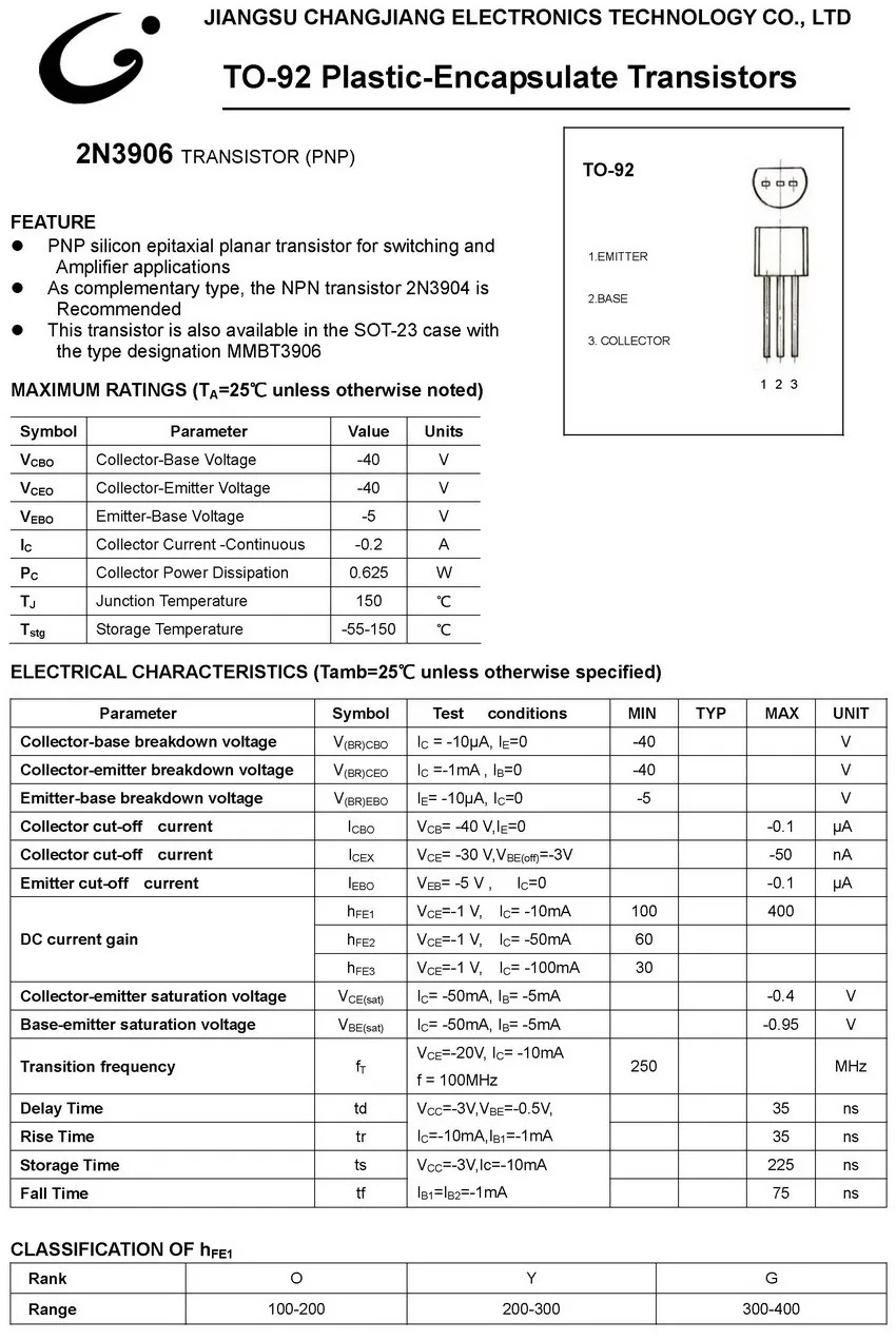 2N3906_Datasheet