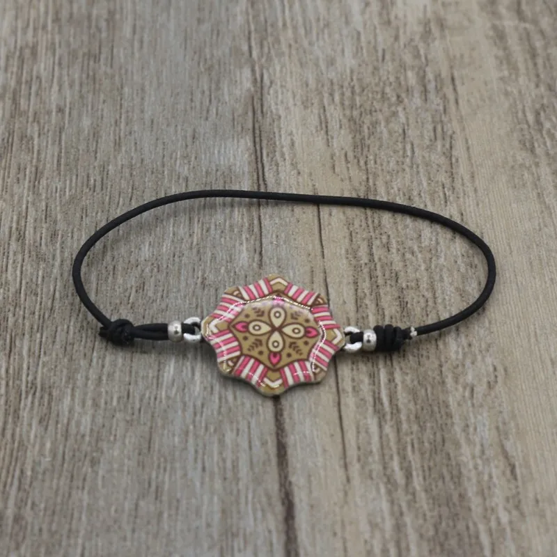 Mandala Patterns pendant charm bracelets (3)