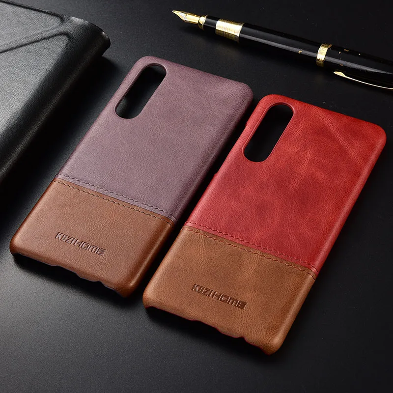Чехол для Xiaomi Mi 9 KEZiHOME роскошный хит цвет натуральная кожа твердая задняя крышка Капа для Xiaomi Mi 9 чехол для телефона s