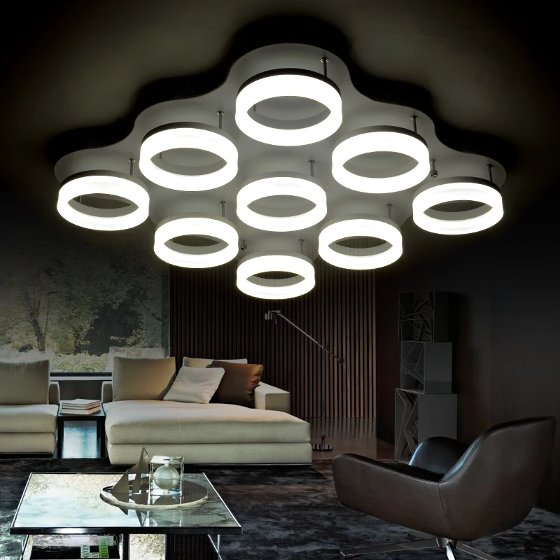 Contracted and contemporary circular dome light sitting room the