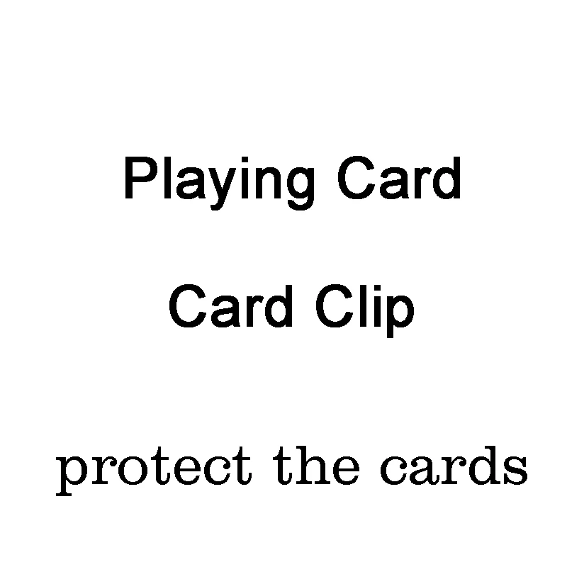 

King Magic Stainless Steel Bicycle Card Clip Playing Card Holder Magic Tricks Magic Props for Protect Poker