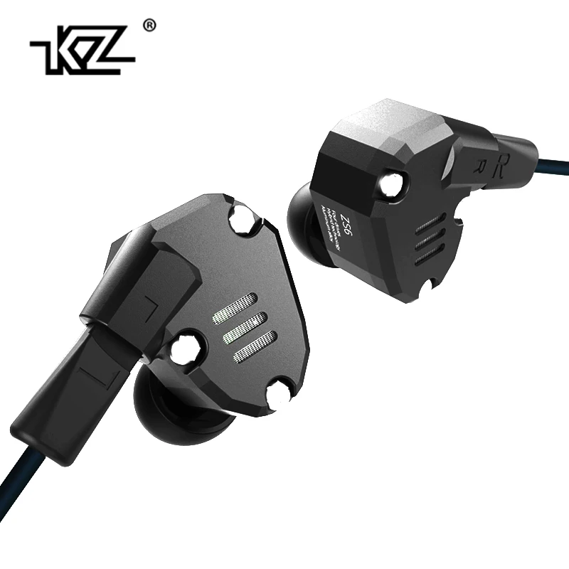 

Genuine Original KZ ZS6 Earbuds 2DD+2BA Hybrid Earphone HIfi In Ear Metal earphone DJ Monitor Headset Earphones for Phone