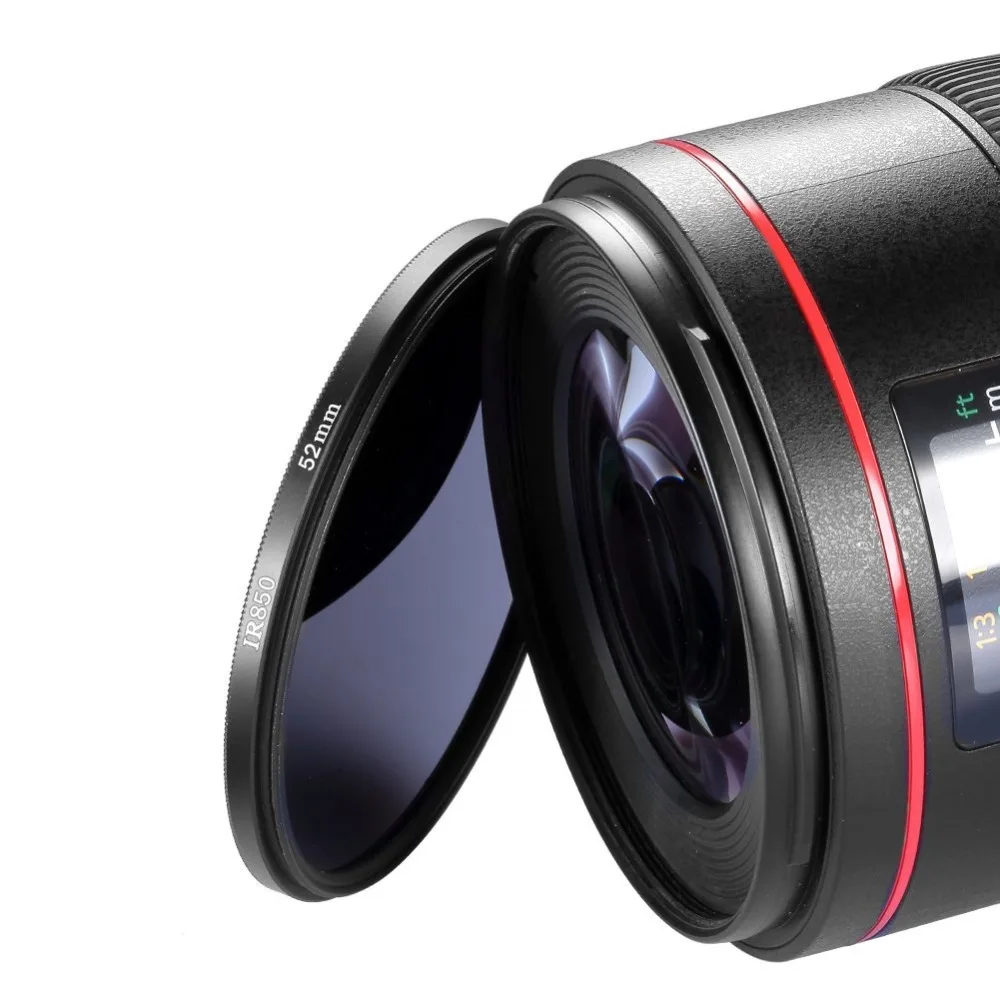 NEEEWER 52 mm IR 850 nm 850nm Infrared Infra Red Filter for Kodak, Fuji